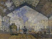 Claude Monet La Gare Saint-Lazare de Claude Monet oil